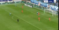 英博1-0領(lǐng)先泰山！劉祝潤內(nèi)切彈地球破門，王大雷撲救不及