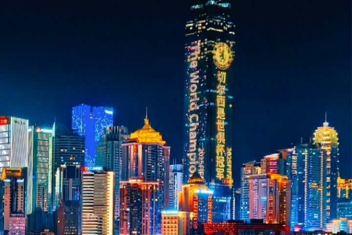 官方轉(zhuǎn)發(fā)！切爾西社媒轉(zhuǎn)發(fā)重慶環(huán)金中心燈光秀，引發(fā)外國網(wǎng)友贊嘆