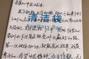 申花在清潔袋上寄語球迷：望申花精神永不停歇，無論前路繼續(xù)前行