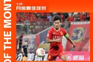 4場轟6球并上演帽子戲法！中甲官方：向余望獲中甲7月最佳球員