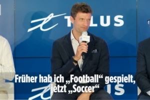 入鄉(xiāng)隨俗！穆勒亮相溫哥華白浪：我之前踢Football，現(xiàn)在踢Soccer