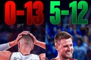 適應(yīng)FIBA三分線！波津前三場(chǎng)三分13中0 今日比賽12中5