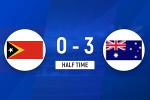 U23亞預(yù)賽：半場-澳大利亞暫3-0東帝汶，澳大利亞輪換7人4分鐘2球