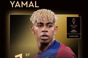 特巴斯：如果亞馬爾是23歲也能獲金球，他太年輕所以給了他科帕獎