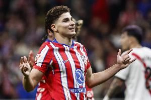 單場1球2助，阿爾瓦雷斯本賽季8場比賽直接參與10粒進球