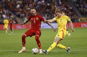 真大腿！德布勞內(nèi)本賽季為比利時出場4次，貢獻4球1助攻