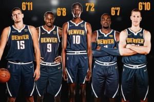 媒體人：如果我沒記錯火箭這套首發(fā)是NBA歷史最高 之前是園區(qū)掘金