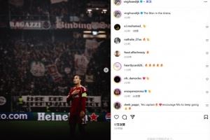 終結(jié)4連??！利物浦隊長范戴克社媒曬向球迷謝場照：球場中的男人