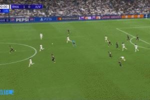 皇馬反擊4打3，巴爾韋德分球，貢薩洛-加西亞小角度射門被封堵