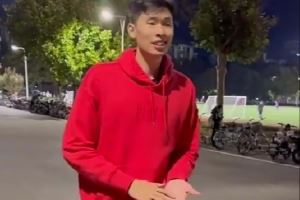 鄒陽曬視頻：在五道口體校如何優(yōu)雅地貼秋膘 回京備戰(zhàn)全運會日常