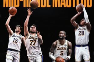 中投大隊(duì)??！湖人四人中投命中率聯(lián)盟前十 東契奇高達(dá)75%！