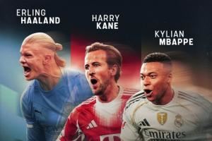 ??勝負(fù)難分！哈蘭德17場27球，凱恩19場25球，姆巴佩18場21球