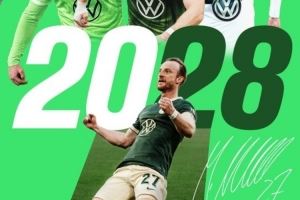 隊史出場紀錄保持者，官方：沃爾夫斯堡與隊長阿諾德續(xù)約至2028年
