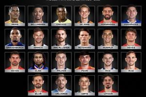 FIFA最佳陣容中場(chǎng)候選：維蒂尼亞、維爾茨、佩德里、帕爾默在列