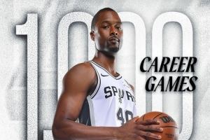 現(xiàn)役第16位！馬刺官方祝賀哈里森·巴恩斯達(dá)到1000場(chǎng)里程碑！