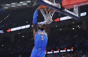 場(chǎng)均7.1分5板！明天雷霆客戰(zhàn)黃蜂 多特因上斜方肌拉傷出戰(zhàn)成疑